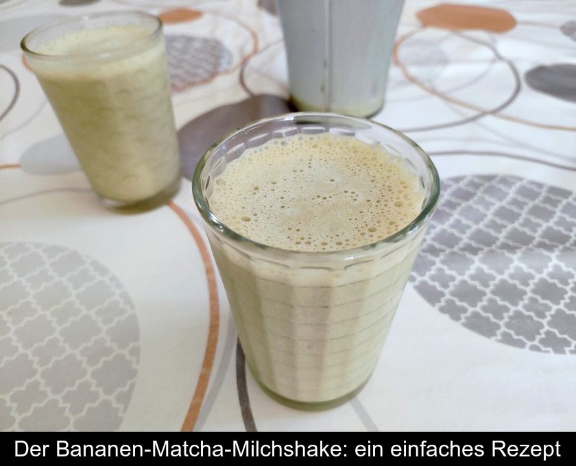 Der Bananen-matcha-milchshake: Ein Einfaches Rezept