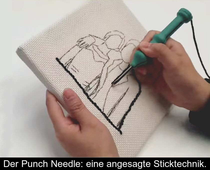 Der Punch Needle: Eine Angesagte Sticktechnik.