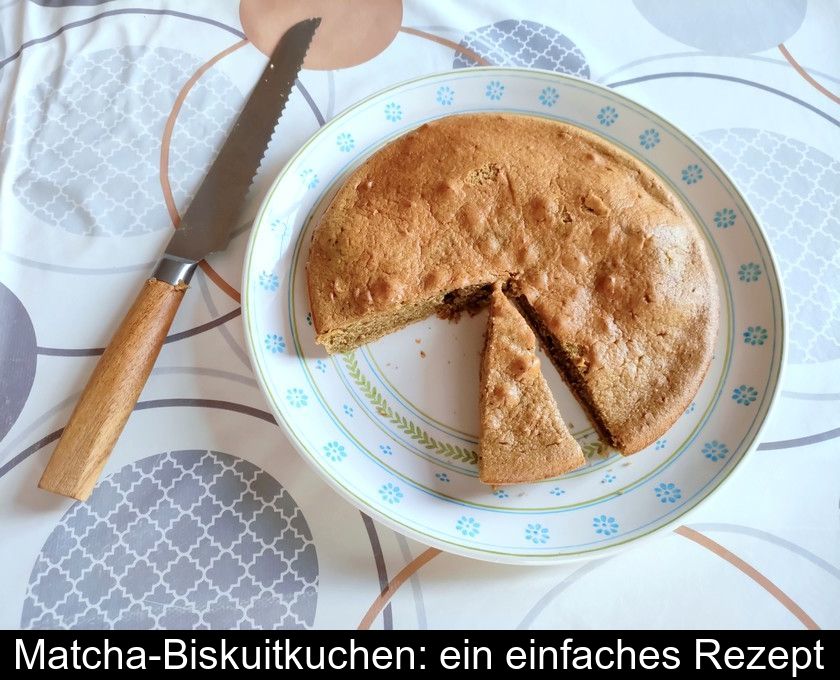 Matcha-biskuitkuchen: Ein Einfaches Rezept