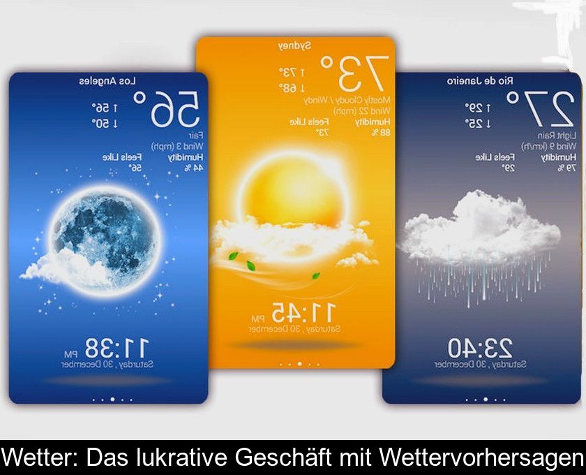 Wetter: Das Lukrative Geschäft Mit Wettervorhersagen