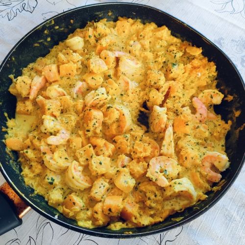 Das Kürbis-Garnelen-Curry: ein sehr einfaches Rezept