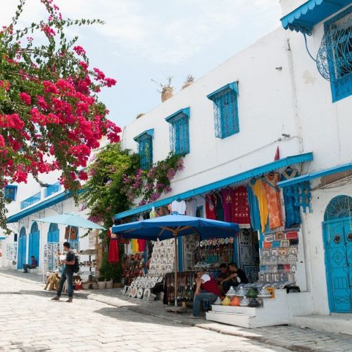 Sidi Bou Saïd: ein Dorf, das als das Santorin von Tunesien bezeichnet wird.